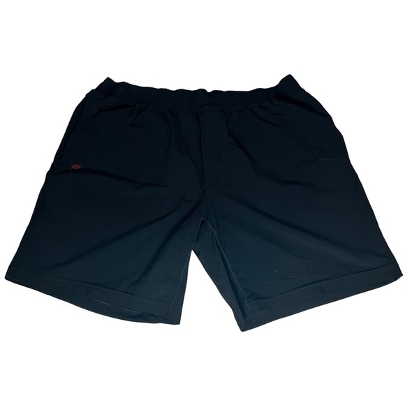 RHONE Other - Rhone Athletic Shorts Mens XXL Black Red Logo Elastic Waist Performance Training